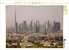 CALVENDO Puzzle Dubai Skyline | 1000 Teile Lege-Größe 64x48cm Foto-Puzzle für gl