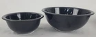 Pyrex Black Mixing Bowls Set Of 2 1L & 2.5L Glass Bakeware