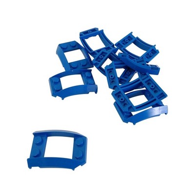 10 NEUE LEGO Wedge 4 x 3 Open with Cutout and 4 Studs Blau