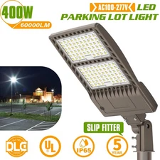 Dusk to Dawn LED Parking Lot Light 400Watt 60000 Lumens Shoebox Lighting Outdoor