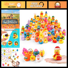 Bulk Rubber Ducks Bath Toy Assortment - Jeep Floater Pool Party Favors 50 