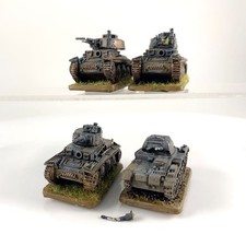 x4 Tank Allemand WW2 Plastique Battle front group Flames of War | P-00PR2