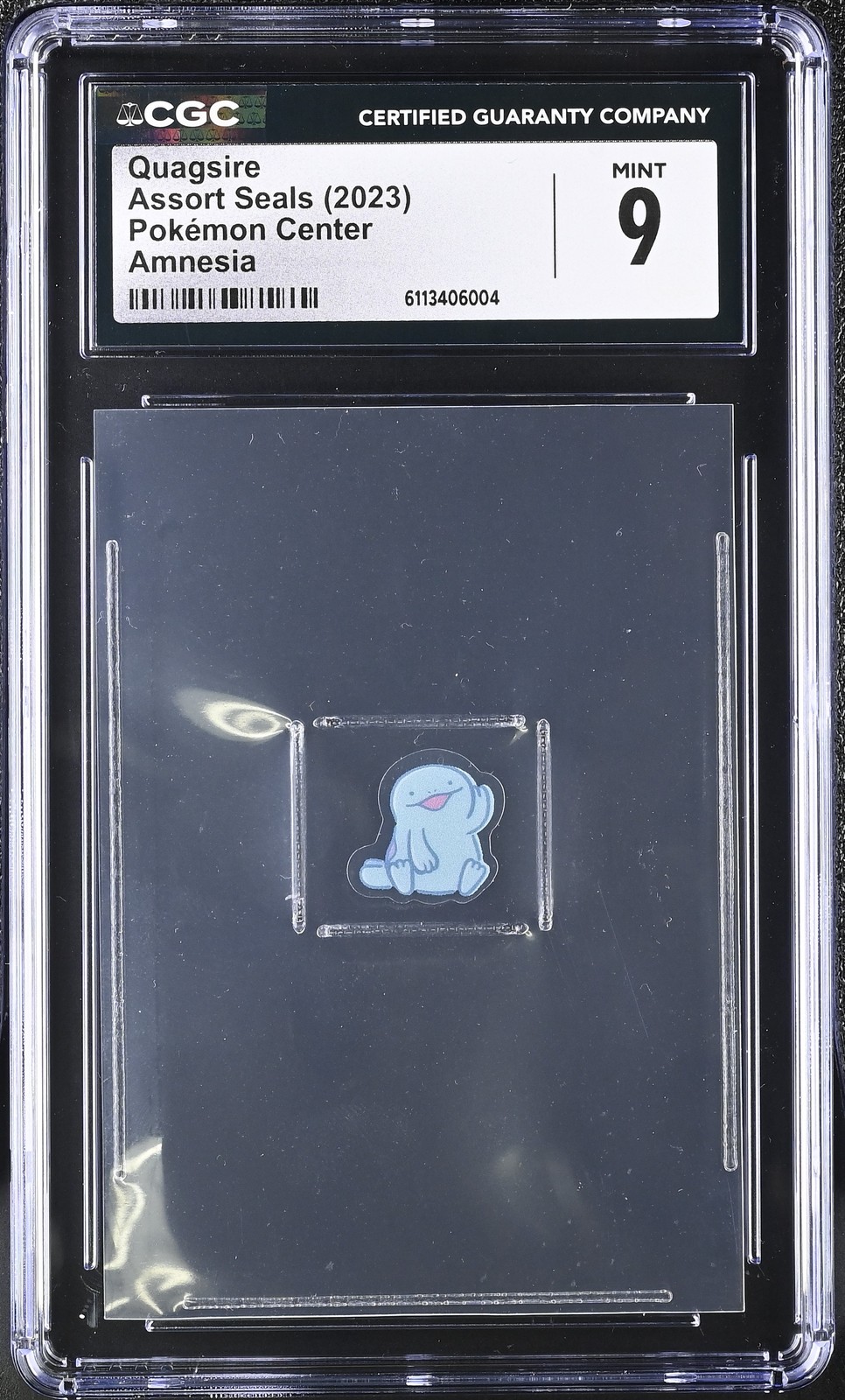 2023 CGC 9 Graded Pokemon Quagsire Amnesia Assort Seals Sticker