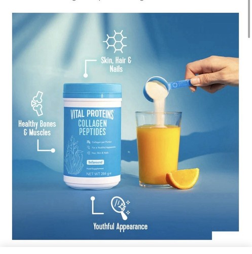 Collagen Peptides Supplement Vital Proteins Unflavoured 10g Sachet Youthful Skin - Picture 3 of 13