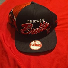 New Era Chicago Bulls 9FIFTY Snapback Cap NBA Hardwood Classics Black Red White
