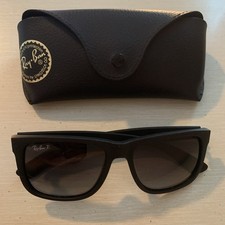 Ray-Ban Justin Classic Polarized Sunglasses Black RB4165 622/T3 54-16