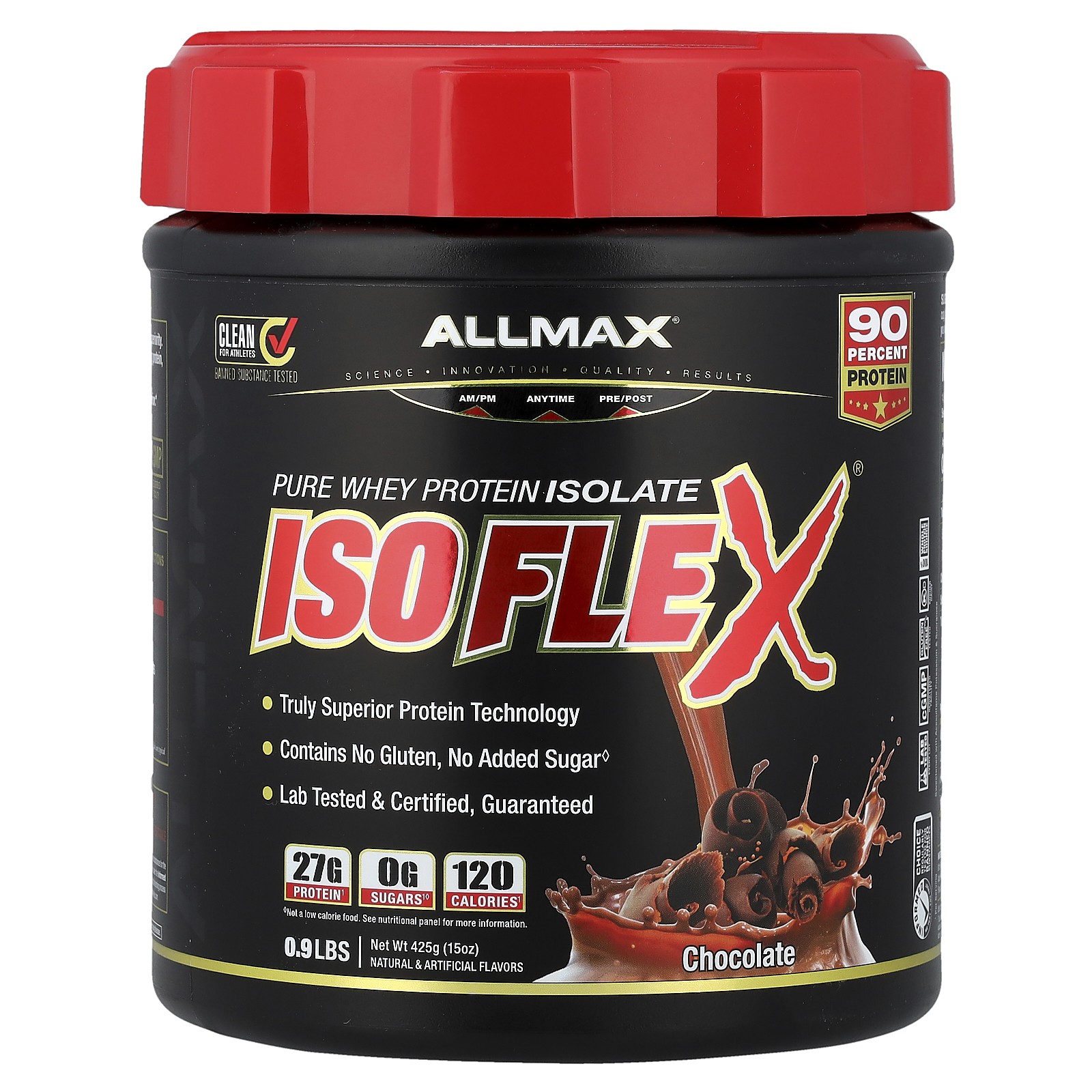 ISOFLEX Pure Whey Protein Isolate Chocolate 09 lbs 425 g 6790₽