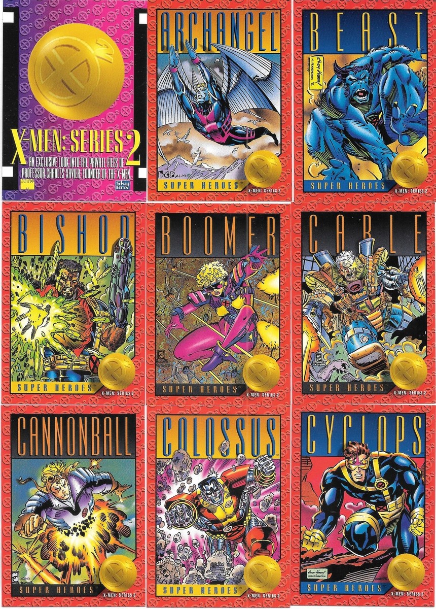 Marvel Comics X-Men Series 2 Trading Cards Skybox 1993 NEAR MINT