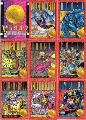 Marvel Comics X-Men Series 2 Trading Cards Skybox 1993 NEAR MINT