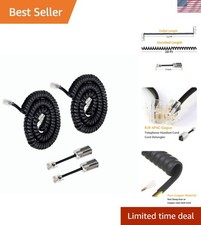 Uvital Tangle-Free Phone Cable Set - 2 x 10ft  360  Rotating for Simple Use