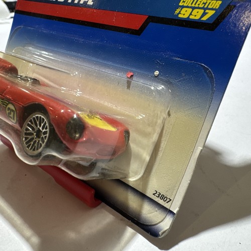 1998 Hot Wheels Jaguar D-Type Red #997 Collector Mainline Blue Card 1:64 Diecast - Picture 6 of 11