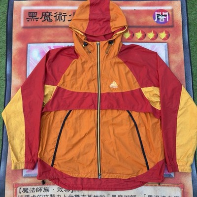 Vintage Nike ACG Red Orange Zip Up Outer Layer 3  Red Windbreaker Jacket Size XL