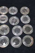 Vintage Presto Ball Canning Mason Jar Glass Lid Inserts Regular Mouth  Lot Of 12