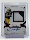JOSH JACOBS 2024 FLAWLESS DISTINGUISHED PATCH AUTOGRAPH RUBY AUTO /15 Q0893