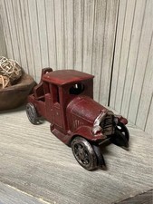 1930 Cast Iron Nostalgic Toy Car Truck Red 7  Childhood Decor