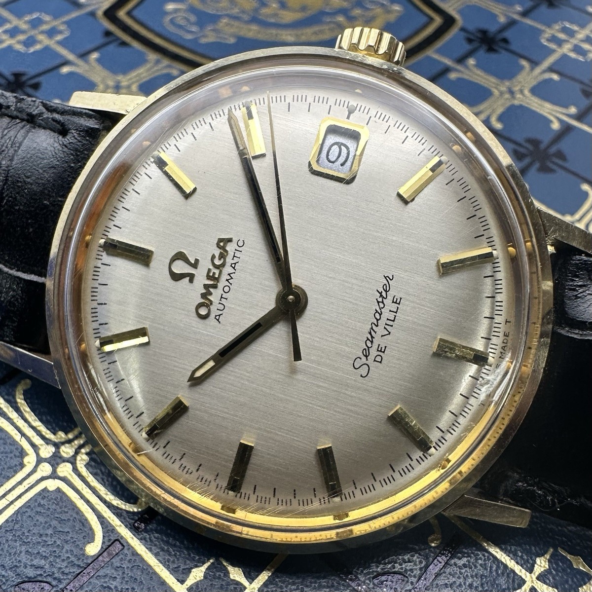 1970 Omega Solid 14k Gold Seamaster De Ville Automatic Watch