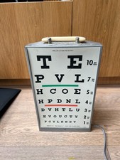 Vintage Illuminated Eye Test Chart – Good-Lite Co Model A Snellen Optician USA