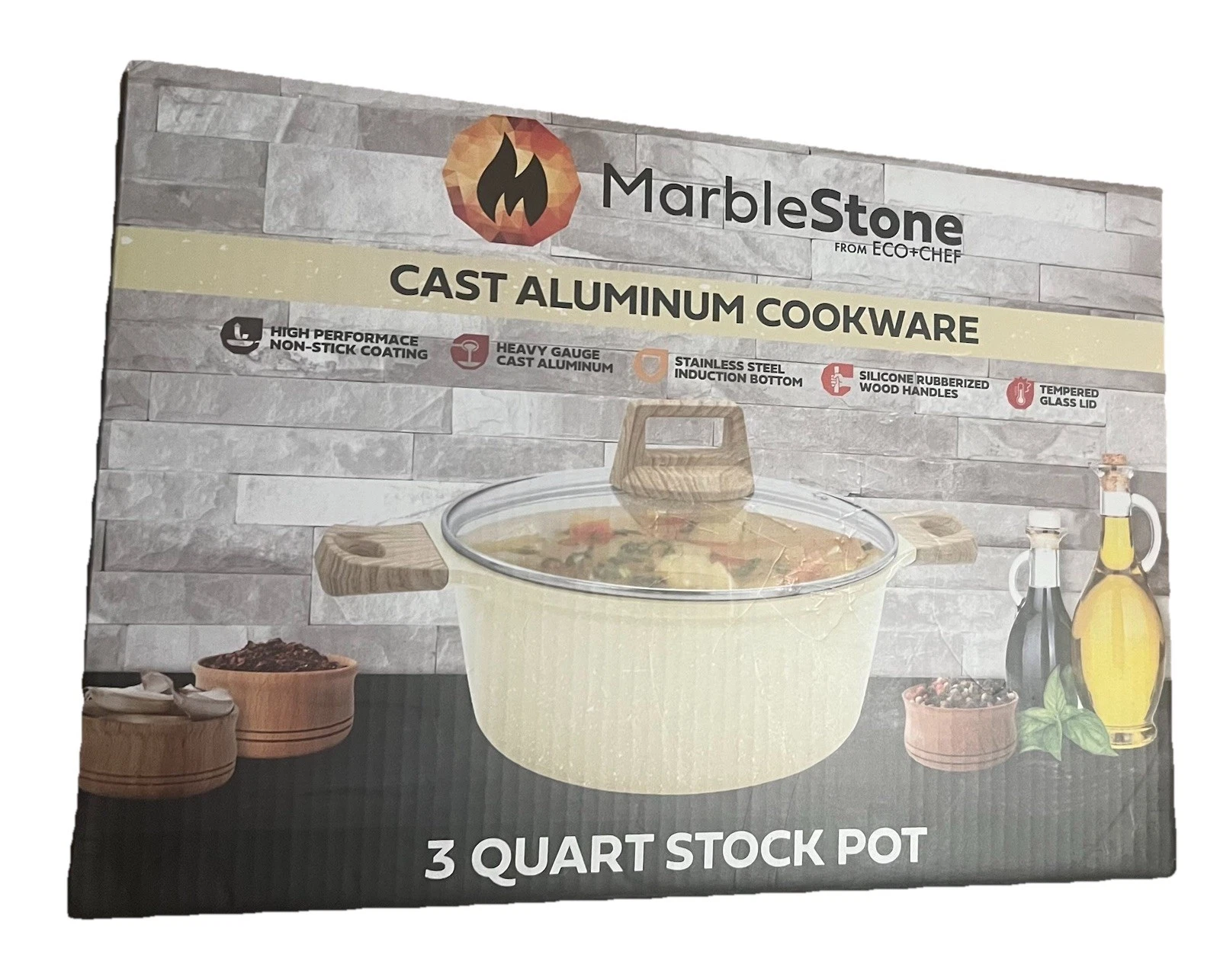 Marble Stone Cast Aluminum Cookware