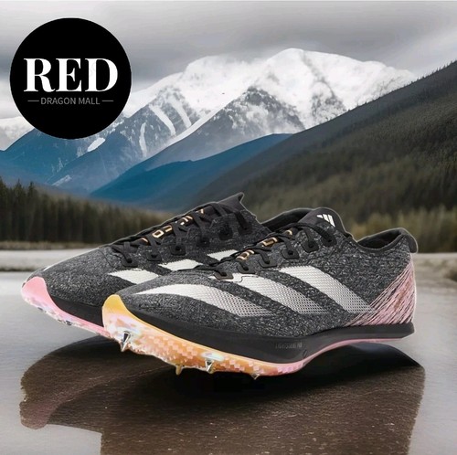 Adidas Adizero Prime SP 3 Track Spikes Strung Black White IG4330 - Men's Size 8