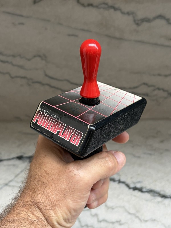 Mindscape PowerPlayer Joystick Amiga C64 Atari ST 2600 Vintage Fully working