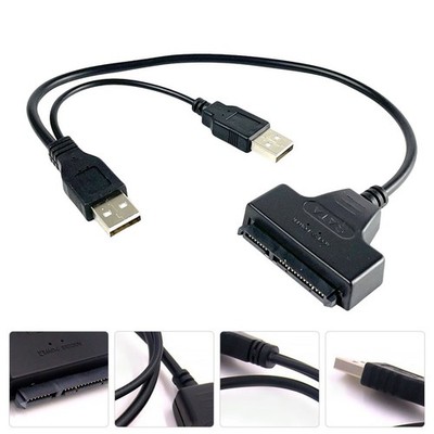 2PCS USB auf Datenleitung USB 2.0 Easy Drive Kabel Festplattenkabel Zubehör