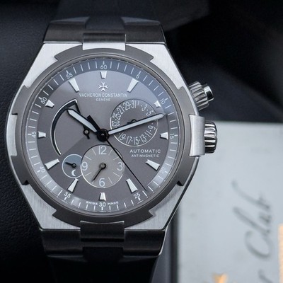 Vacheron Constantin Overseas 42mm 47450 Dual Time Titanium / Grey Dial Full Set 