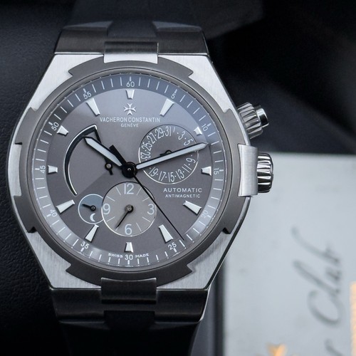 Vacheron Constantin Overseas 42mm 47450 Dual Time Titanium / Grey Dial Full Set