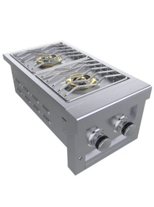 Sunstone Built In Gas  Double Side Burner Ruby Series