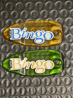 2 Vtg Keyring Loto-Québec Loto Bingo-acceptble Offers