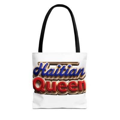 Haitian Queen Tote Bag | Bold Script Flag Colors