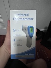 Infrared Thermometer Digital Blue/White Fast Fever Warning