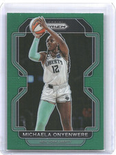 Michaela Onyenwere 2022 WNBA Prizm Green Prizm #140 Liberty FAST SHIP