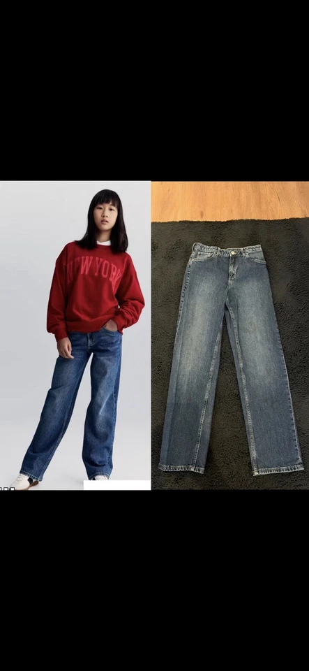 H&M Straight Leg Jeans Unisex Gr 158