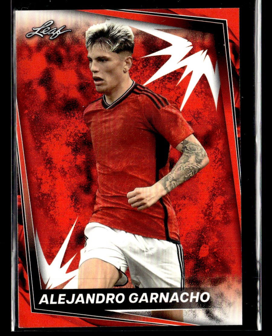 2024 Leaf #1 Alejandro Garnacho Red card