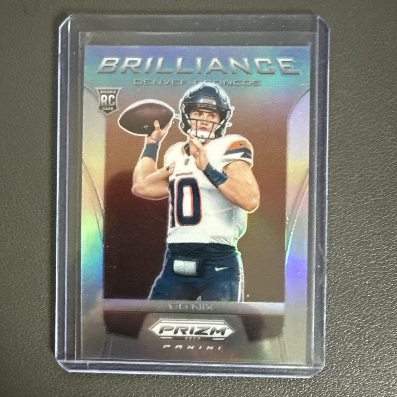 2024 Panini Prizm Deca Bo Nix Brilliance Silver Prizm Rookie RC #17 🔥🔥📈📈