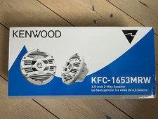 Kenwood KFC-1653MRW 6.5" 2-Way 150W Peak 50W RMS White Marine Speakers -Pair