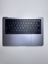 Apple MacBook Pro 14" M1 Pro A2442 Top Case Keyboard Palmrest Gray W/Battery OEM
