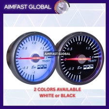Boost Gauge Hks Style 0-2 Bar - Pressure Turbo Meter 2.5 Inch - Universal Jdm