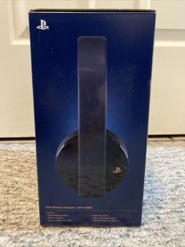 NEW Playstation 4 Gold Wireless Headset 500 Million Limited Edition PSVR PS4 Pro - Picture 2 of 5