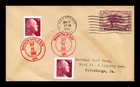 US COVER CONNECTICUT TERCENTENARY GEORGE WASHINGTON FDC TIME TRAVEL COMBO