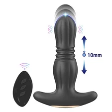 Remote Powerful Flapping Prostate Massager Dual Motor Male Waterproof Vibrator F