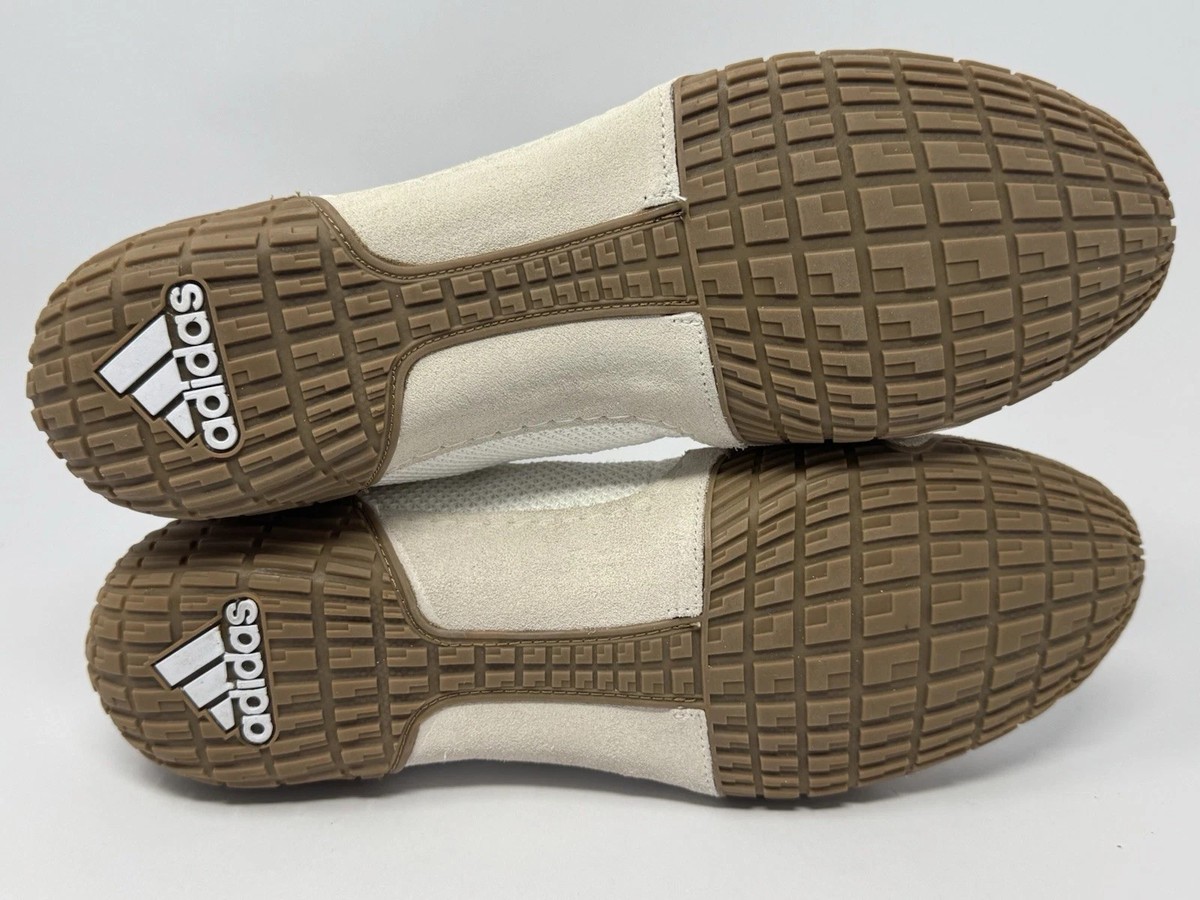 ADIDAS MENS TECH FALL 2.0 WRESTLING SHOES SIZE 13 WHITE/GOLD  display picture 2