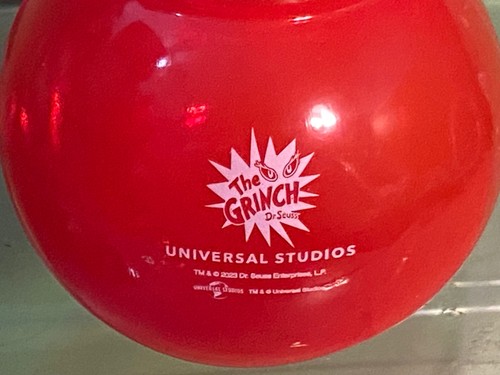 Universal Studios Grinchmas Grinch Christmas Red Plastic Ball Cup Bowl Dr. Seuss - Picture 3 of 6