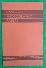 1939 Vintage Eastman Photographic Papers Booklet Kodak