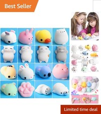 16 Pcs Mochi Animals Toys Lovely Mochi Cat Stress Relief Toys Mochi Animals T...