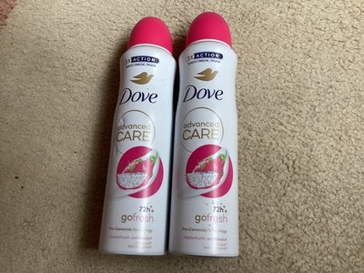 2x Dove Deodorant Spray Advanced Care go fresh,  Drachenfrucht & Kokosduft, 150m