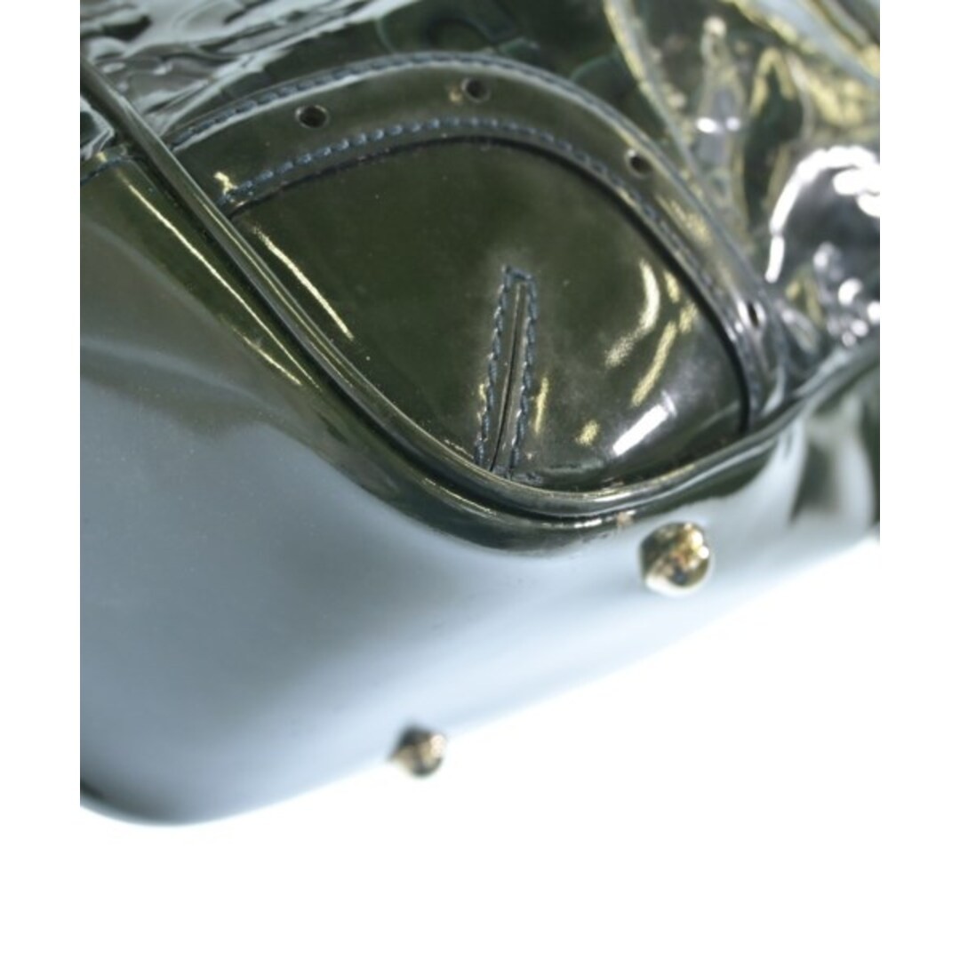 Gucci Green Leather Handbag Women Used Sailor Bag Free Shipping thumbnail 9