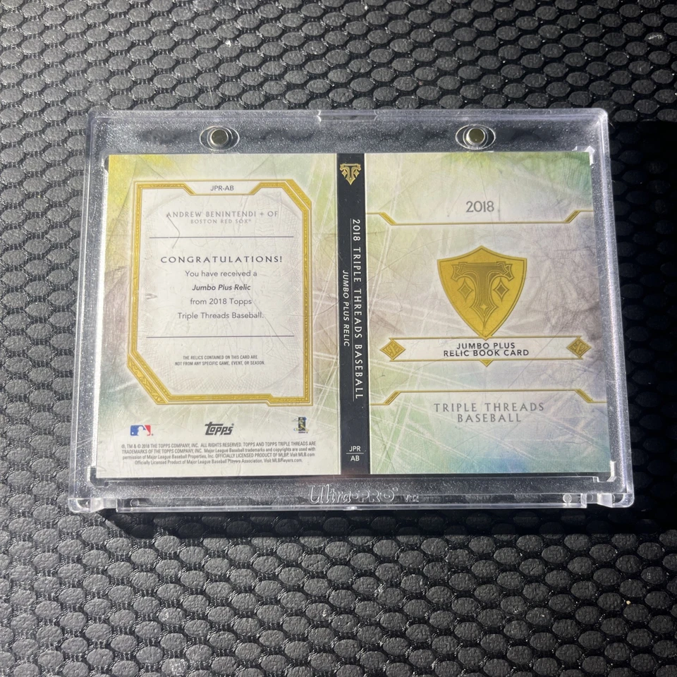 Parche folleto Andrew Benintendi Triple Threads/3 2018 Foto 2 de 2