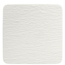 Piatto Gourmet Quadrato Manufacture Rock Blanc
