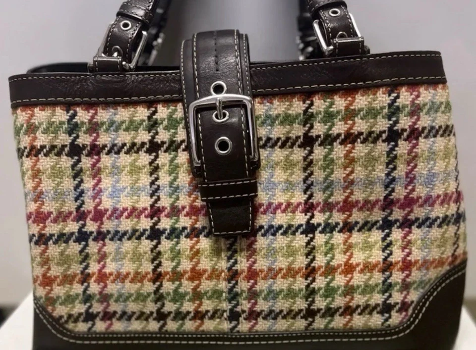 Bolso Cartera Coach Tweed Hampton Lana EO871-F12629 Foto 3 de 4